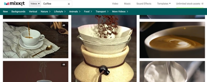 free coffee videos on mixkit