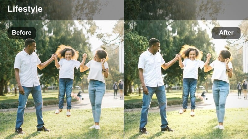 Warm-toned home office desk scene with a creator typing on a laptop and soft ambient lighting.