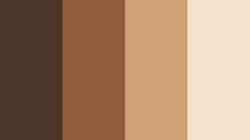 coffeehouse glow smoky amber color palette with hex codes