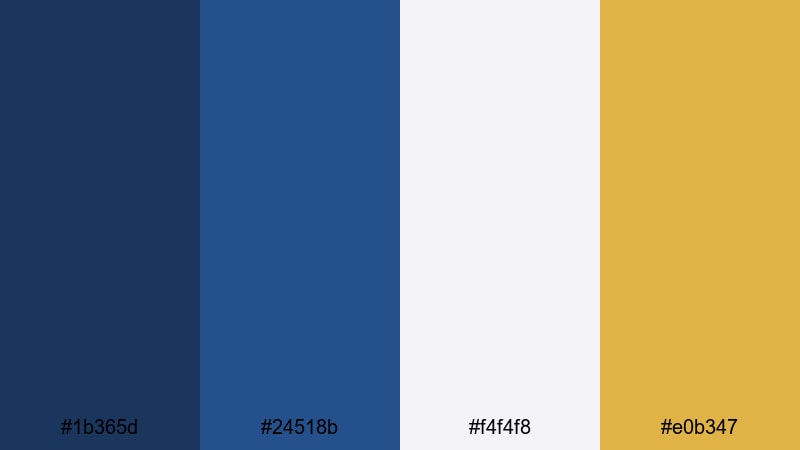 college campus denim denim color palette with hex codes