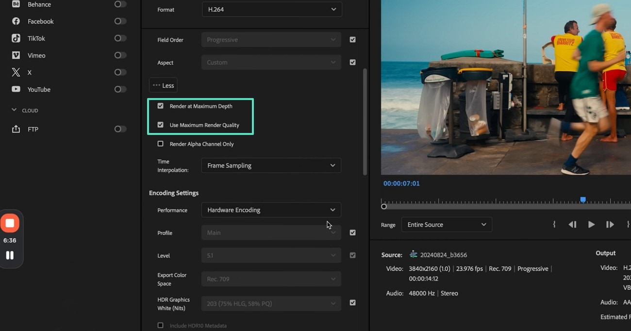 explore match source settings
