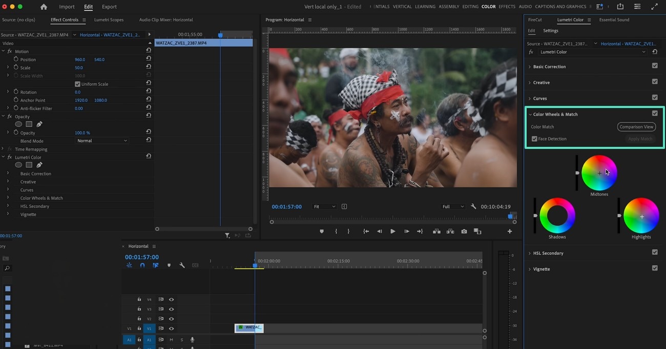 color wheels premiere pro