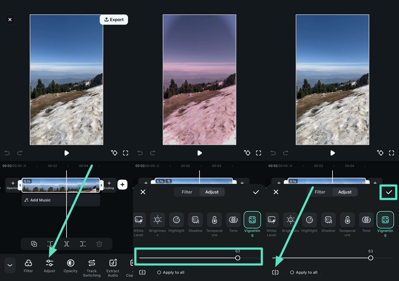 adjust and set color of video