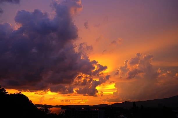 Sunset tone filter with warm orange glow.