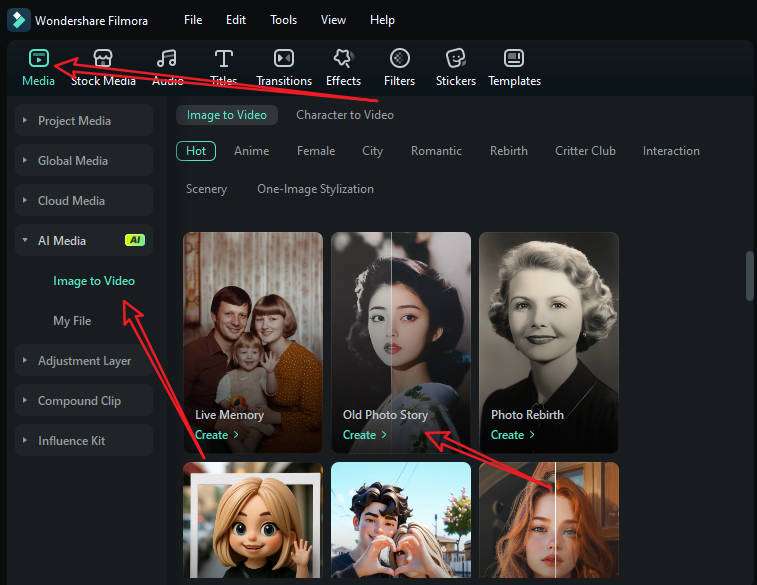 choose ai photo colorize template