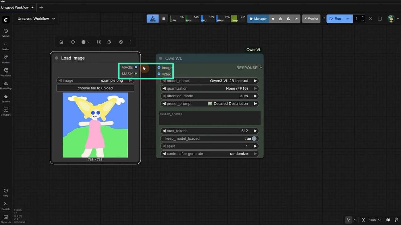 load image to workflow