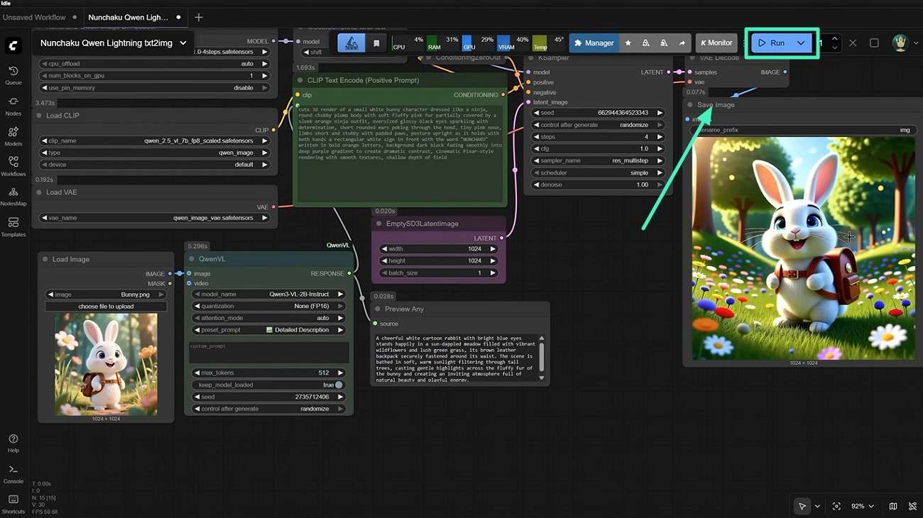 use text to generate image