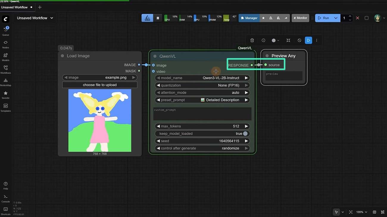 add preview any node