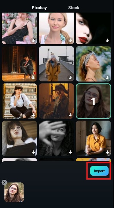 import a photo to filmora app