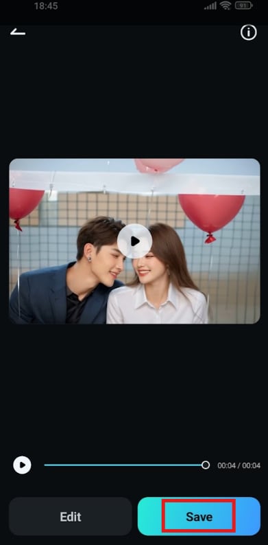 save a gif in filmora app