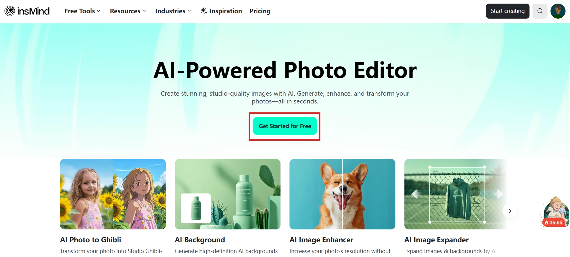 get started with insmind
