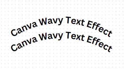 duplicating wavy text in canva