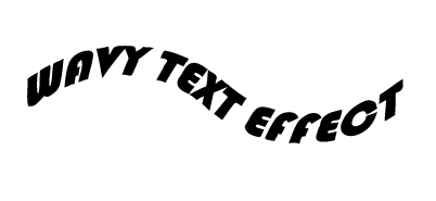 wavy text in illustrator