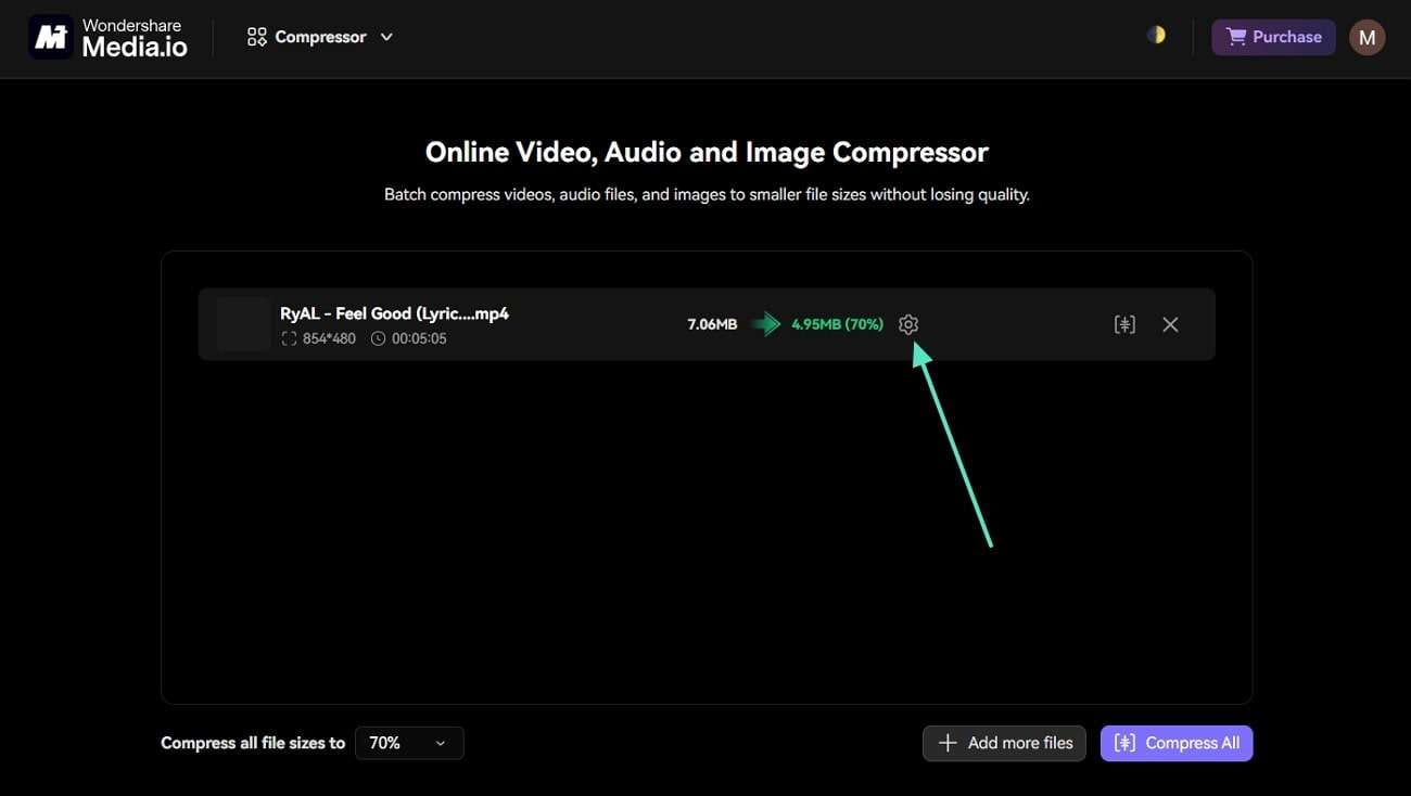 open media io settings 