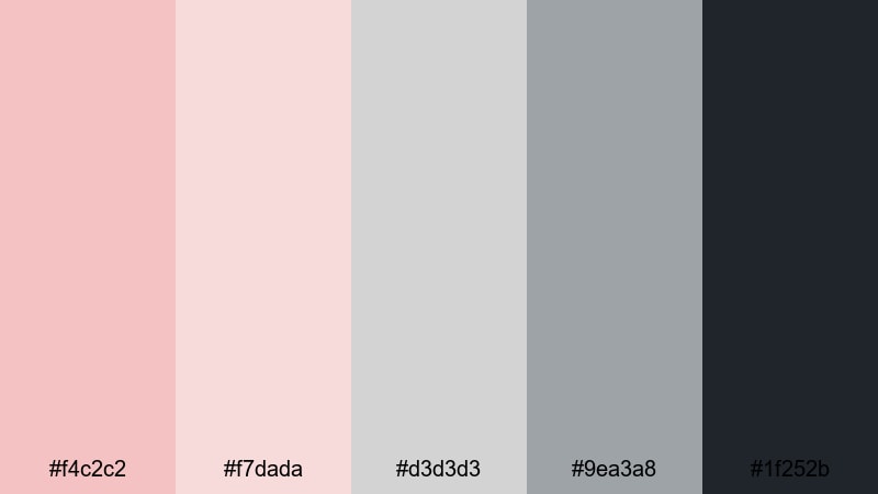 concrete and tea rose tea rose color palette with hex codes