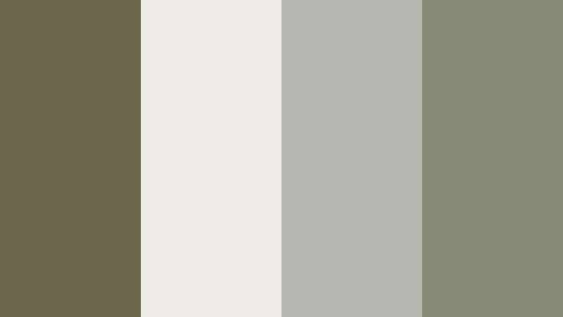 concrete garden balance olive clay color palette with hex codes