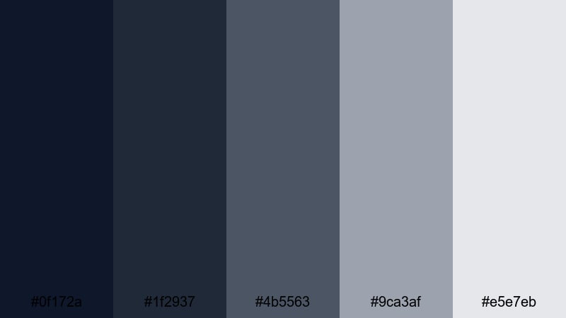 concrete jungle monochrome urban color palette with hex codes