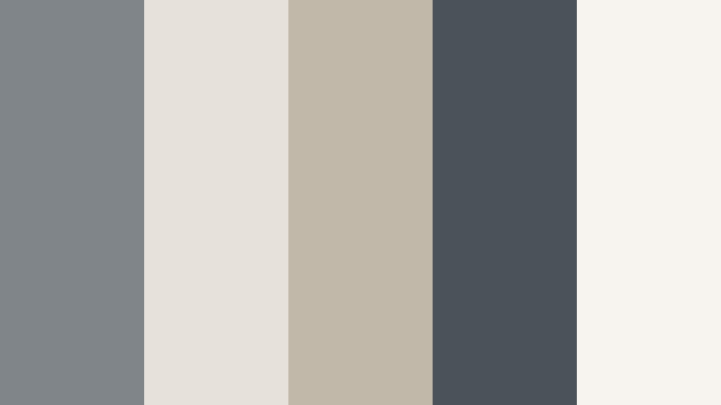 concrete loft calm horizon gray color palette with hex codes