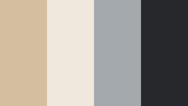 concrete loft contrast drift sand color palette with hex codes
