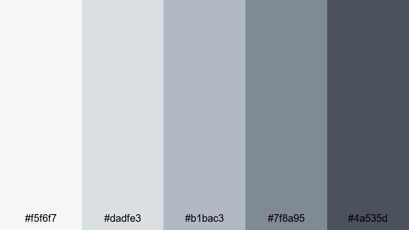 concrete pier calm beach color palette with hex codes