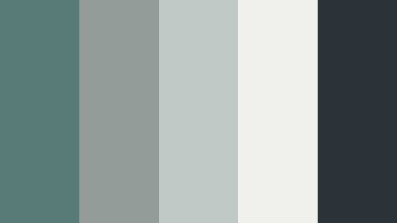 concrete tide ashen teal color palette with hex codes