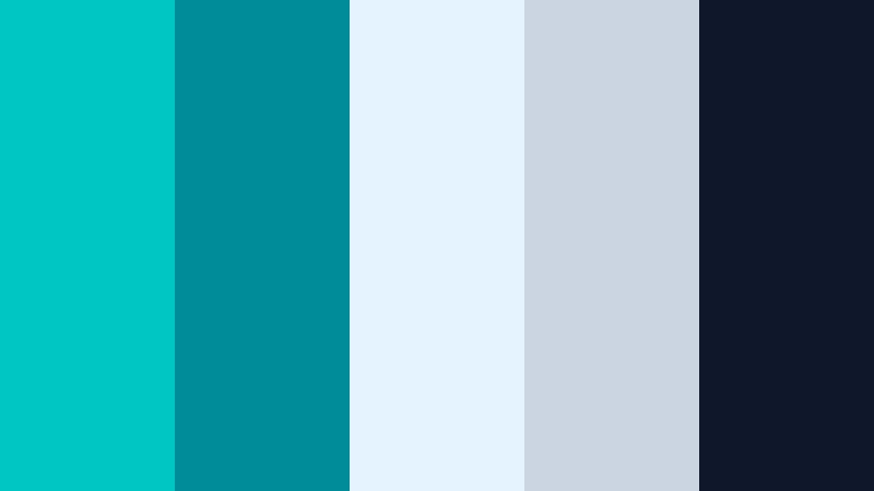 conference keynote wave radiant turquoise color palette with hex codes