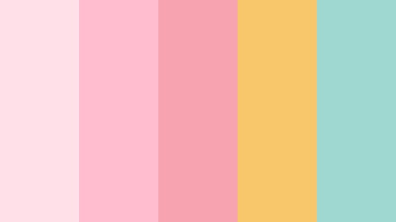 confetti blush party warm blush color palette with hex codes