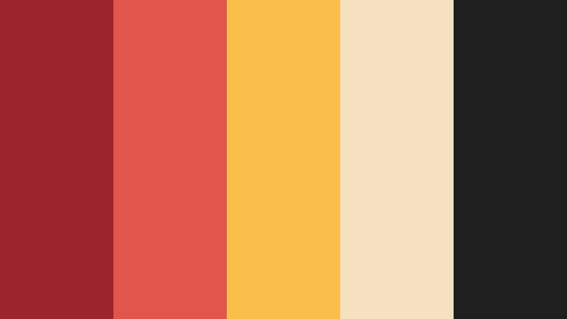 contemporary tapas bar red and gold restaurant color color palette with hex codes