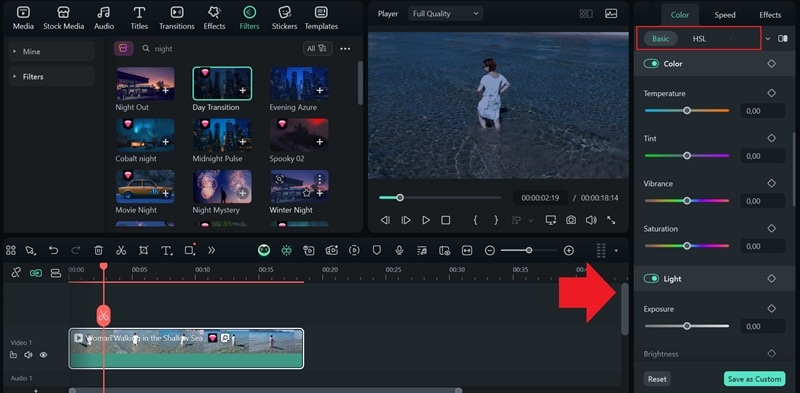 adjust color using color correction