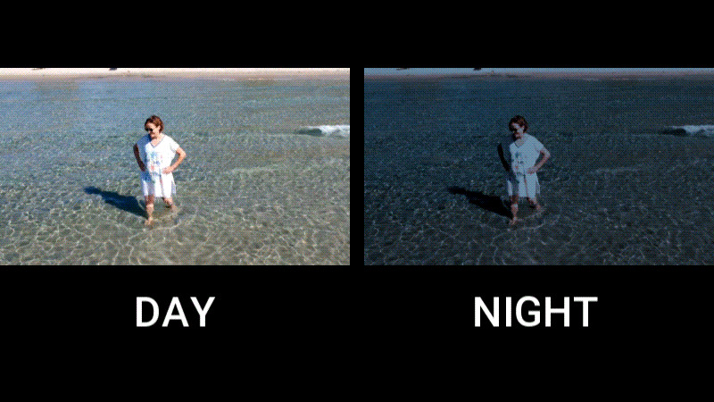 convert day video into night