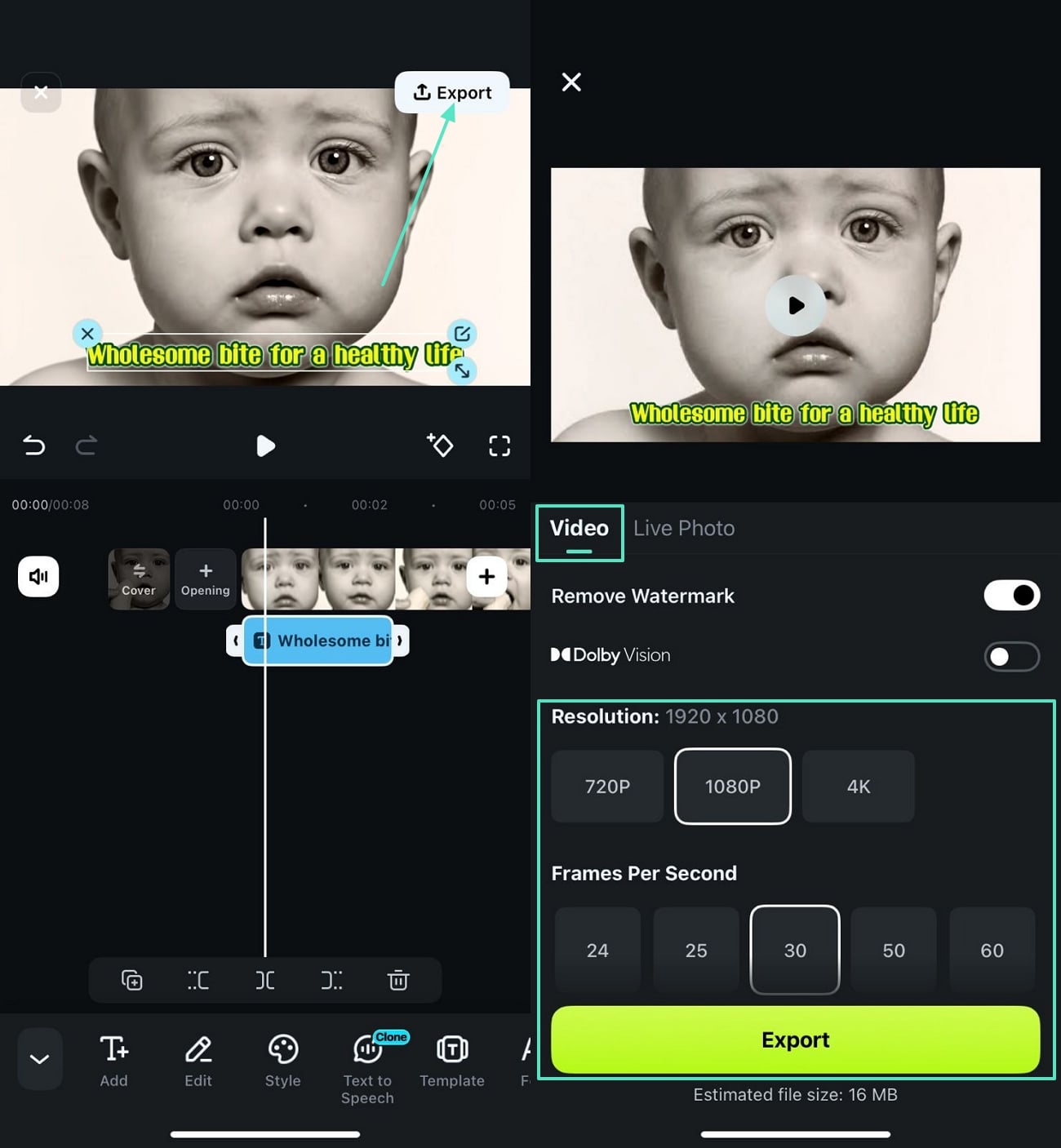 export veo 3 video filmora