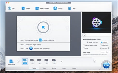 convert video format by winx step