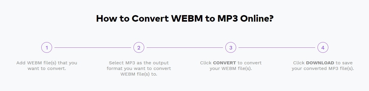 Convert WebM video to MP3 with Online UniConverter