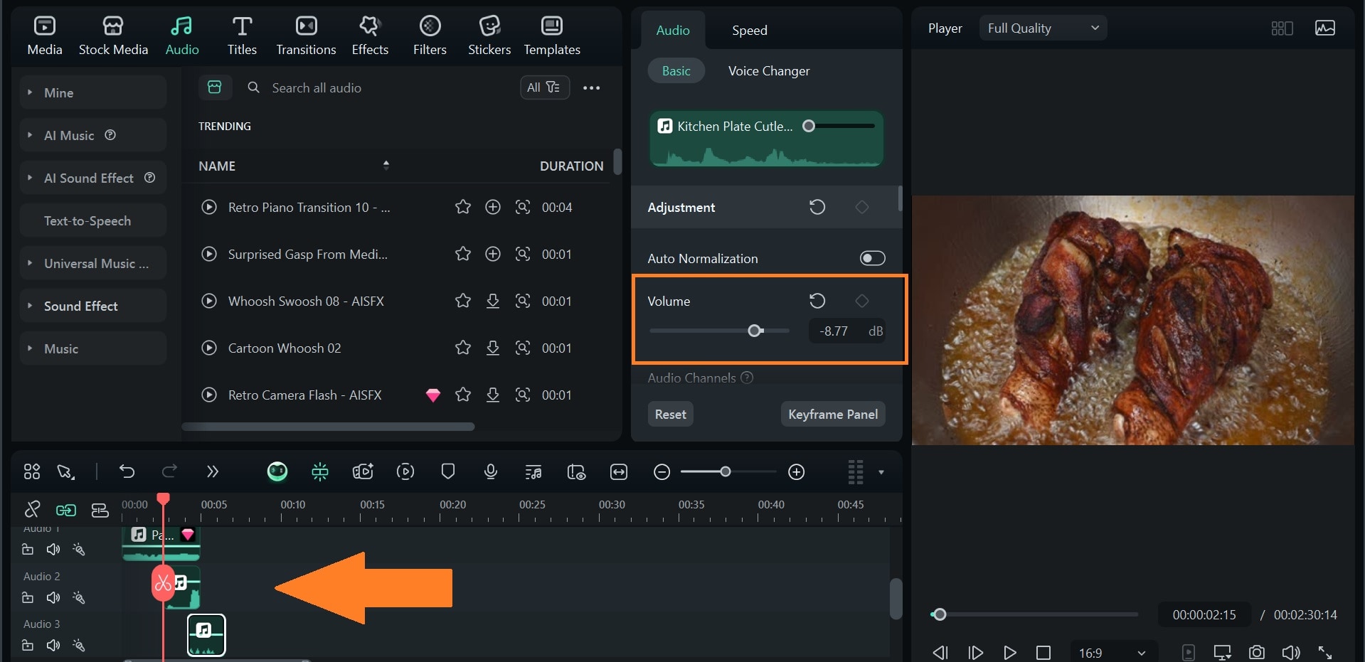 layer kitchen sound effects