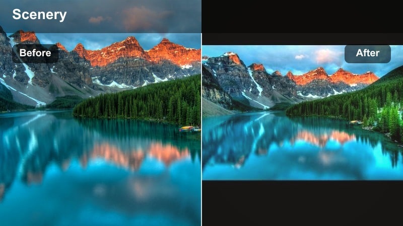 Matte-style wide shot of the ocean with cool blue tones and soft contrast.