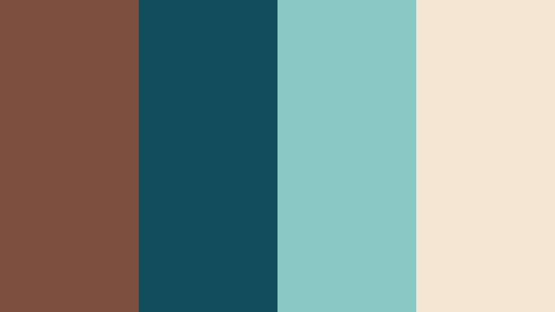 copper and teal horizon antique copper color palette with hex codes