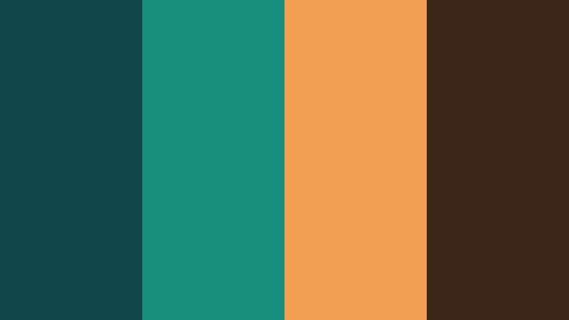 copper circuit teal dark teal green color palette with hex codes
