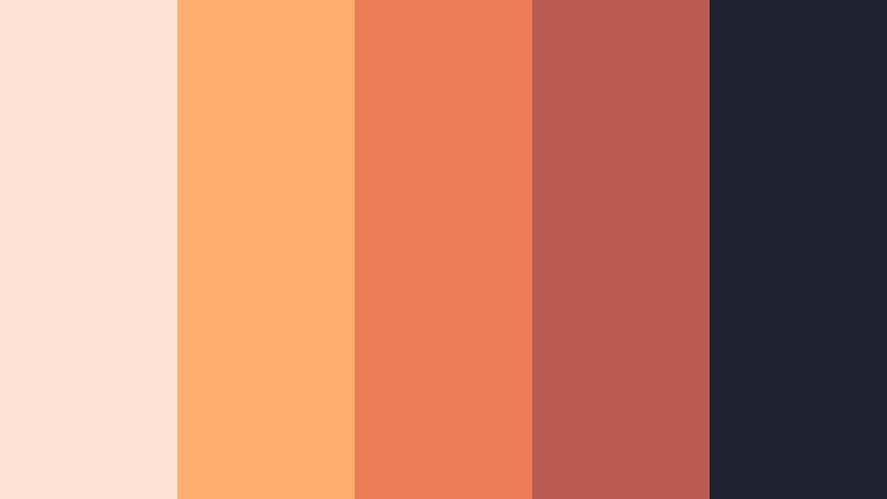 copper city lights rose gold mist color palette with hex codes