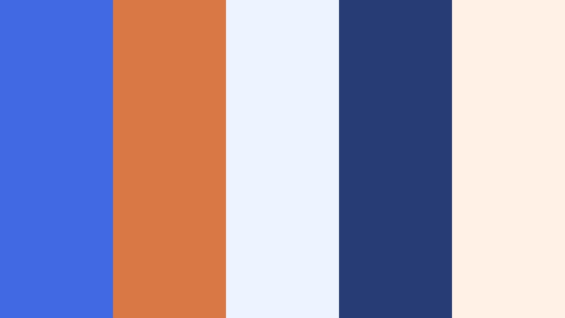 copper cloud royal blue and orange electronics store color color palette with hex codes