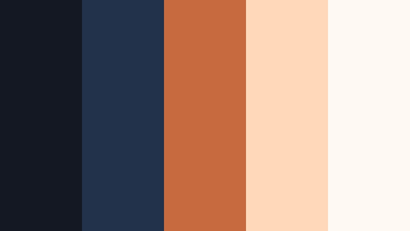 copper lens glow eclipse navy color palette with hex codes