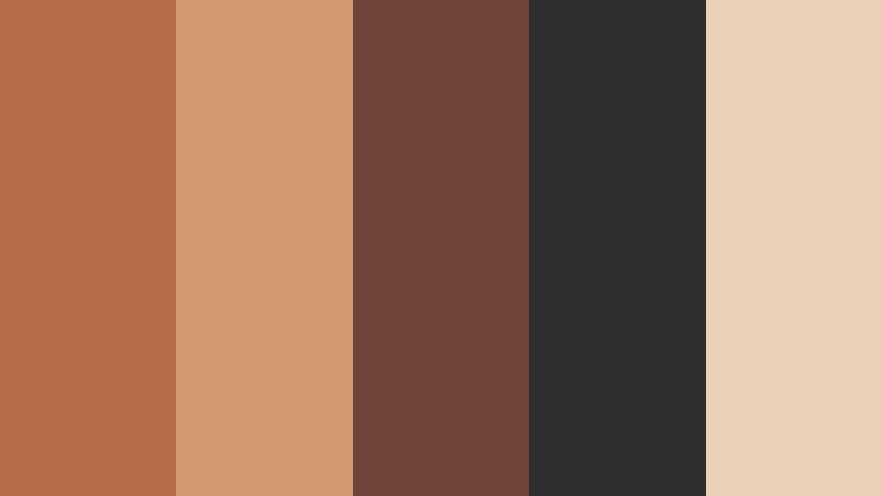 copper memory film look color color palette with hex codes