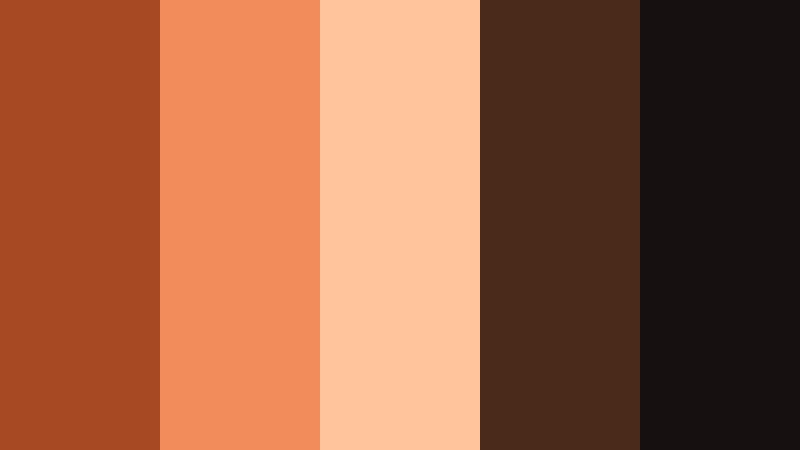 copper screen glow cinematic copper color palette with hex codes