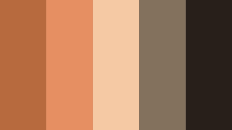 copper terracotta courtyard polished copper color palette with hex codes