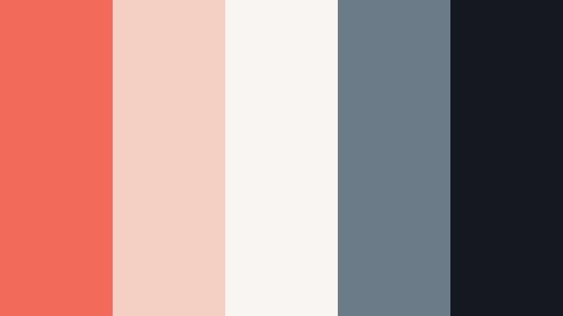 coral and charcoal grid burnt coral color palette with hex codes