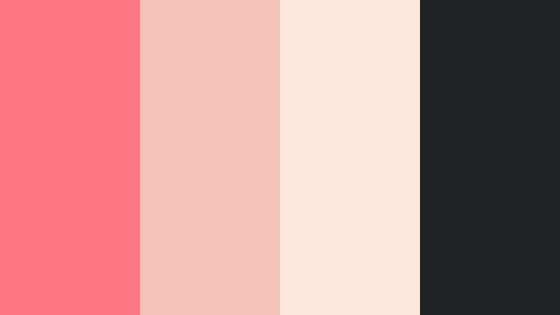 coral champagne minimal coral reef pink color palette with hex codes