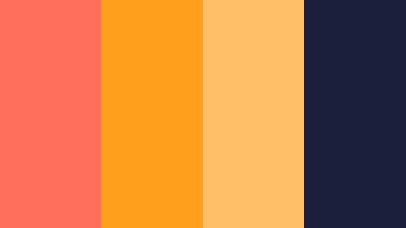 coral citrus energy aurora coral color palette with hex codes