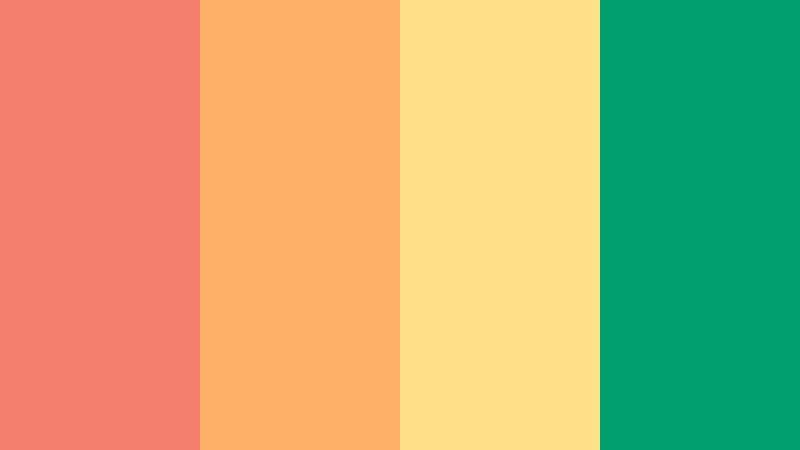 coral citrus energy faded coral color palette with hex codes