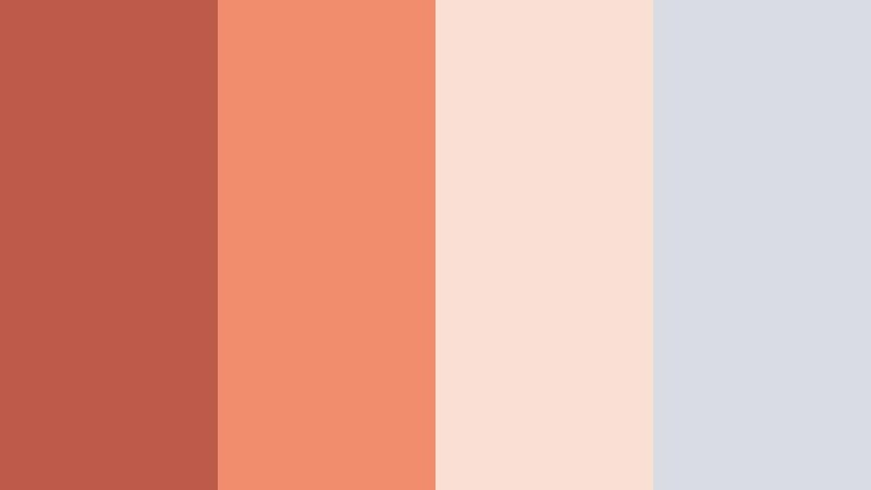coral clay interface rust coral color palette with hex codes