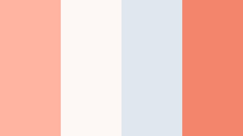 coral cloud workspace soft coral color palette with hex codes