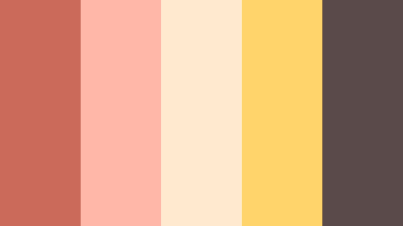 coral confetti feed coral clay color palette with hex codes